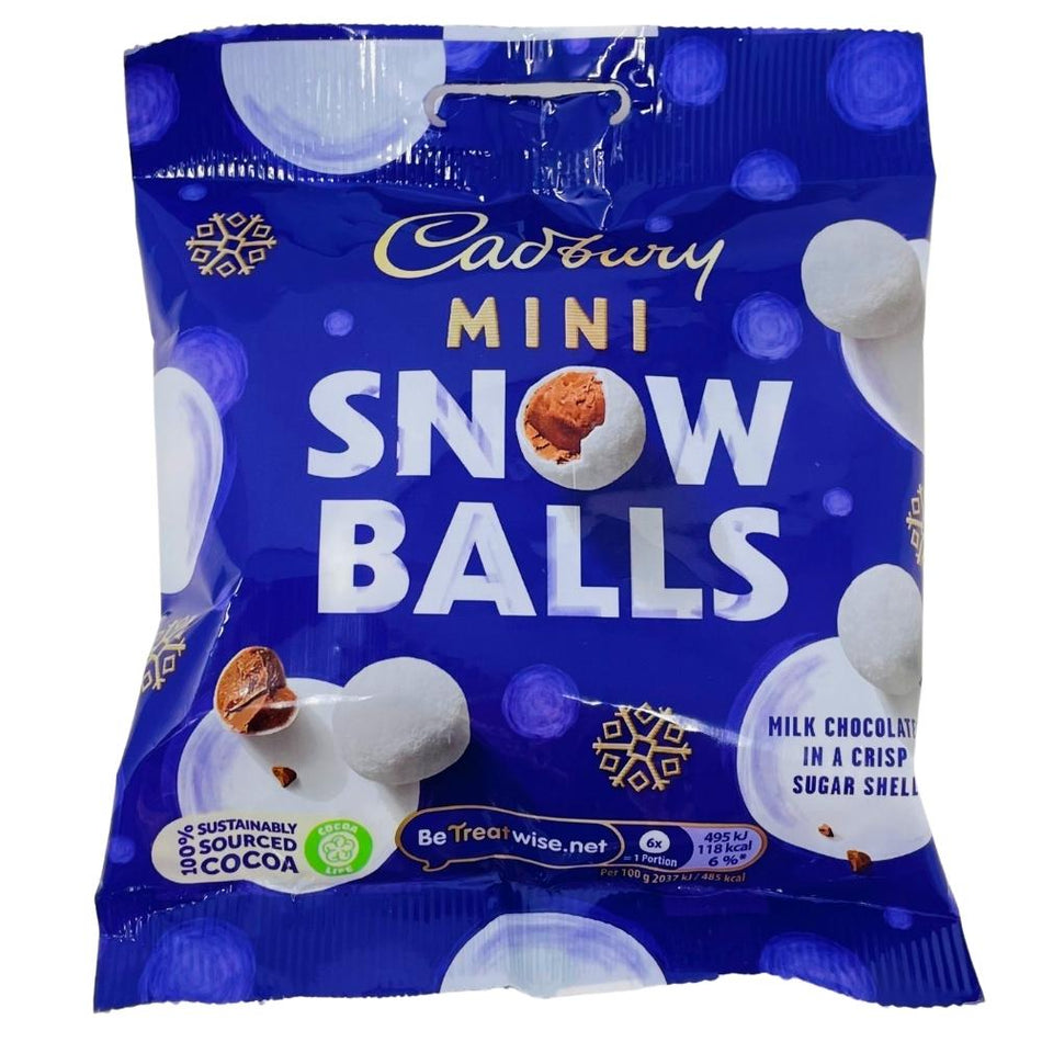 Christmas Cadbury Mini Snow Balls UK - 80g