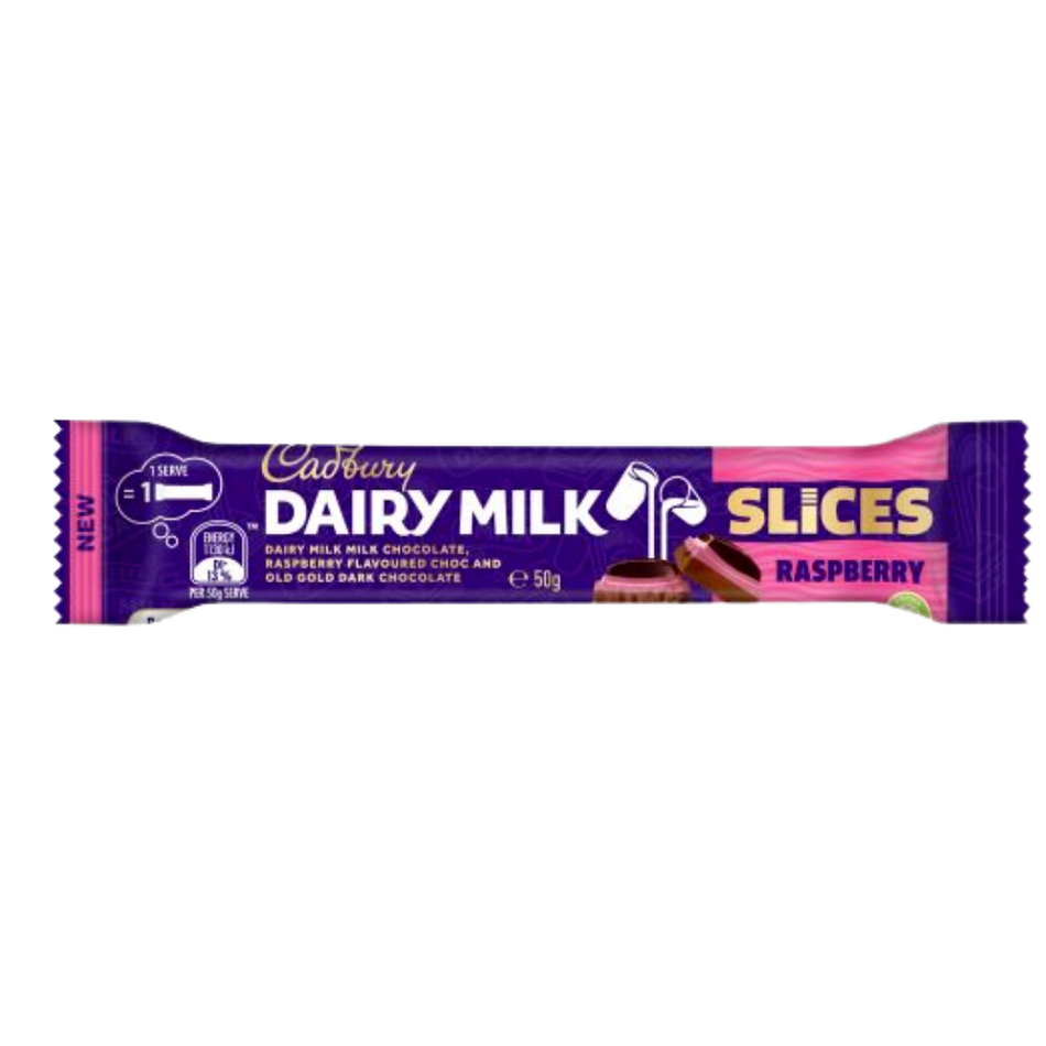 Cadbury Dairy Milk Slices Raspberry (Australia) - 50g