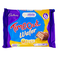 Cadbury Timeout Wafer Orange 6 pack - 121.2g