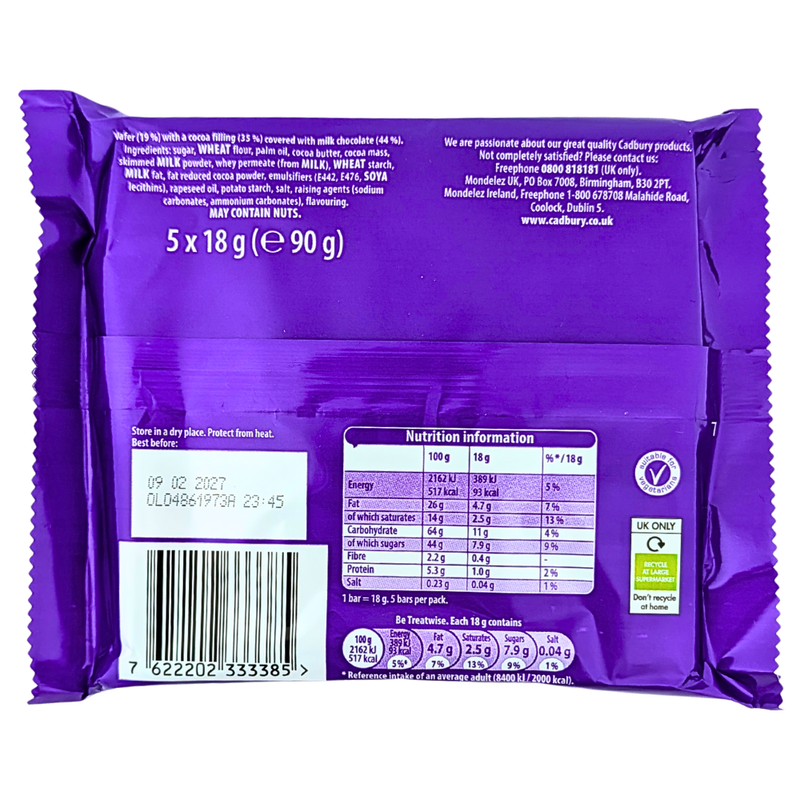 Cadbury Timeout 5 Pack (UK) - 90g