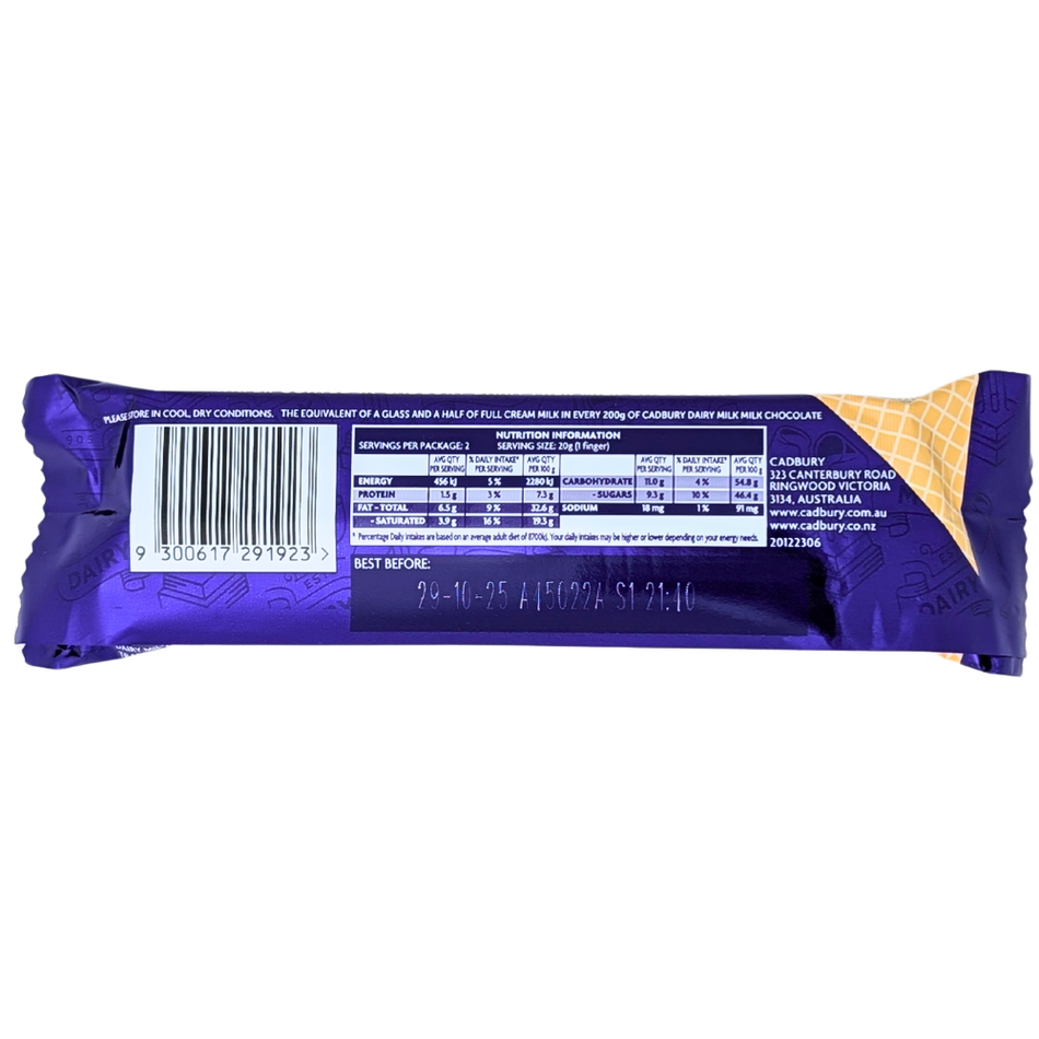 Cadbury Twirl Breakaway Wafer Bar (Australia) - 40g