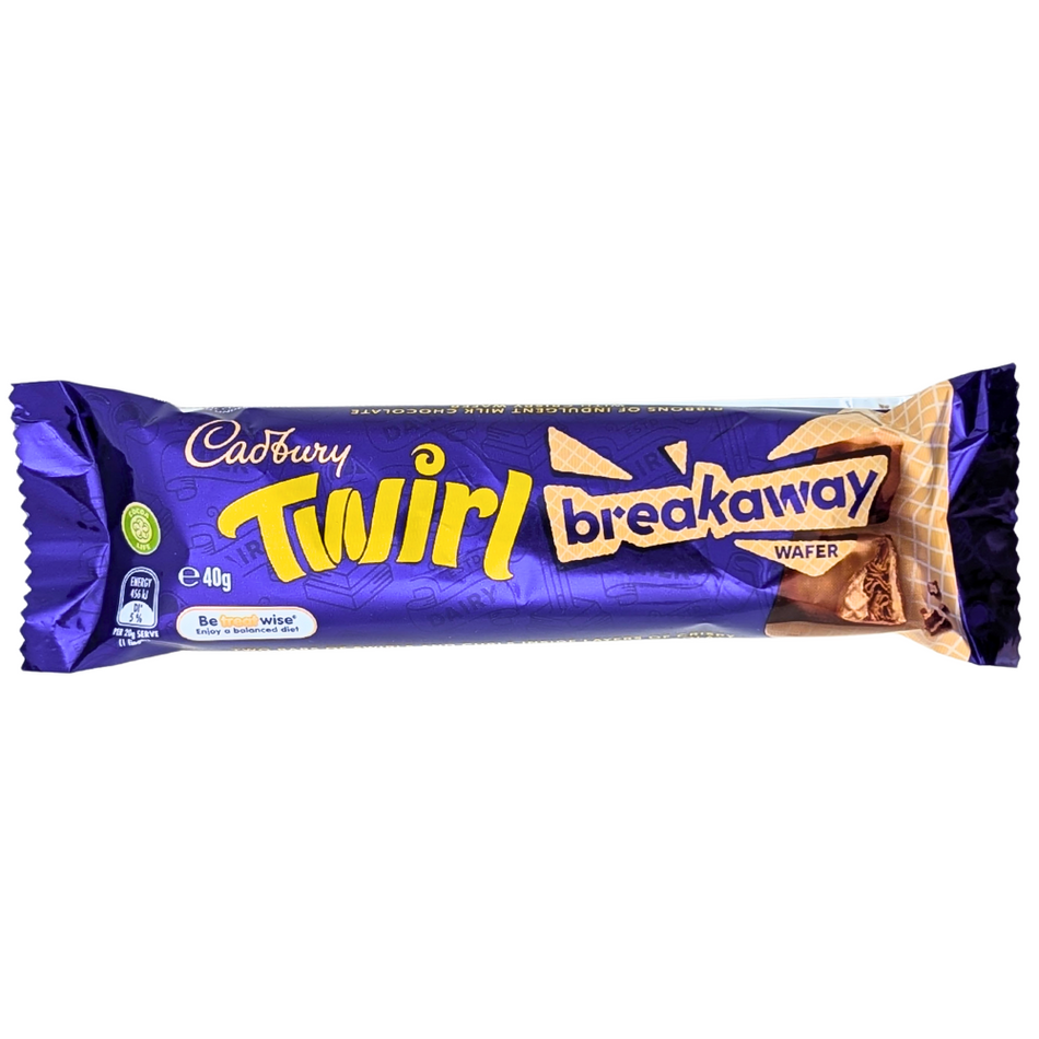 Cadbury Twirl Breakaway Wafer Bar (Australia) - 40g