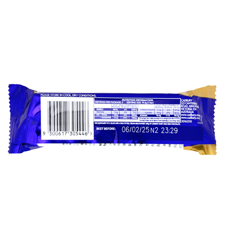 Cadbury Twirl Iced Latte (UK) - 39g  Nutrition Facts Ingredients
