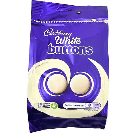 Cadbury Dairy Milk Giant Buttons White Chocolate (UK) - 110g