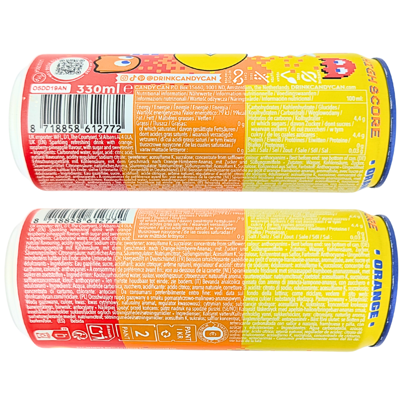 Candy Can Pac-Man Orange Candy - 330mL