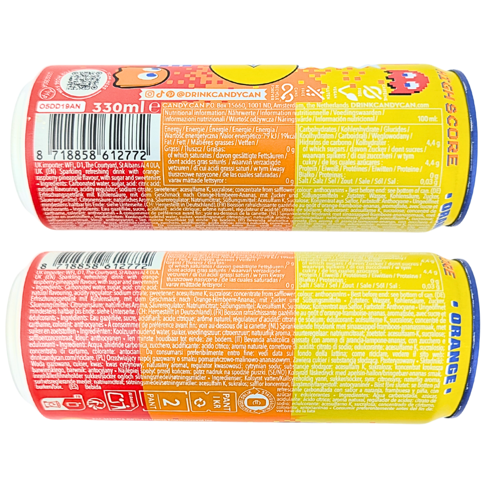 Candy Can Pac-Man Orange Candy - 330mL
