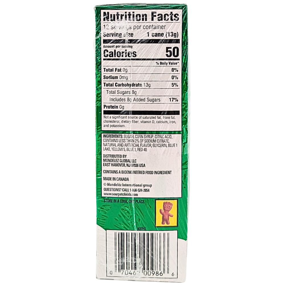 Sour Patch Candy Canes - 5.3oz