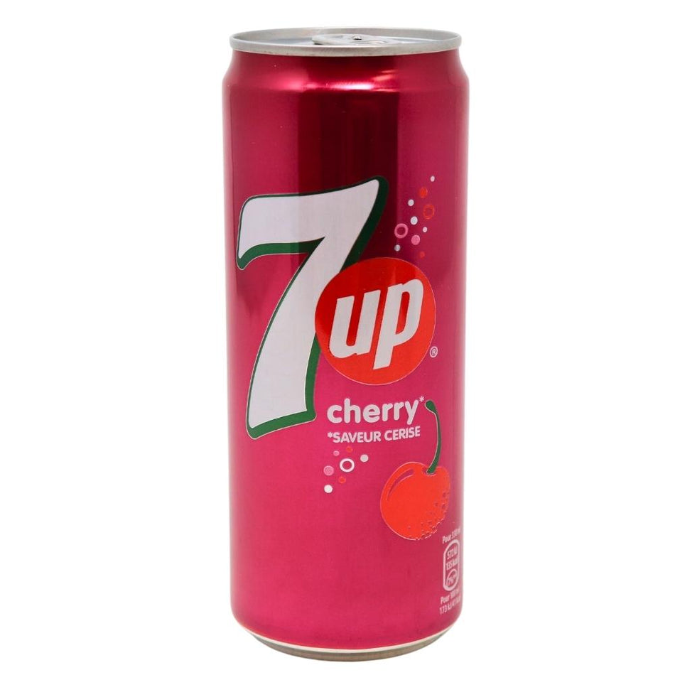 7up Cherry (France) - 330mL - 7up - Cherry Soda - French Candy
