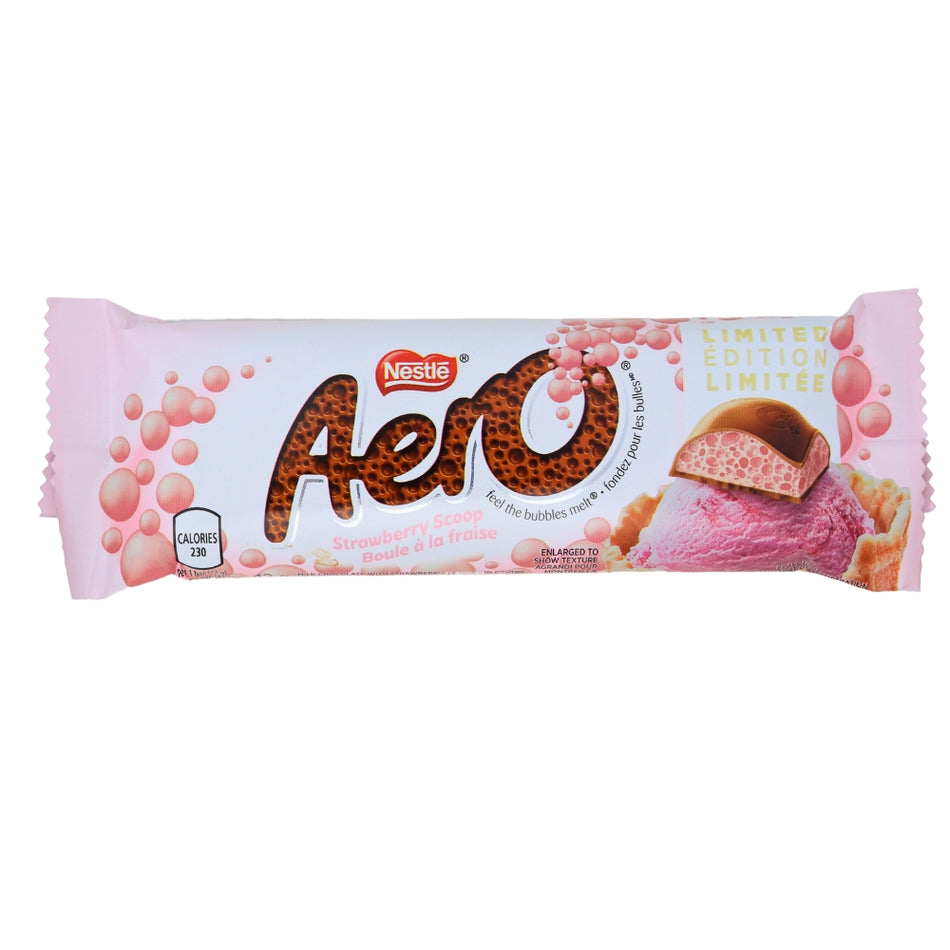 Aero Strawberry Scoop - 42g-Aero Chocolate-Chocolate Strawberries-Milk Chocolate 