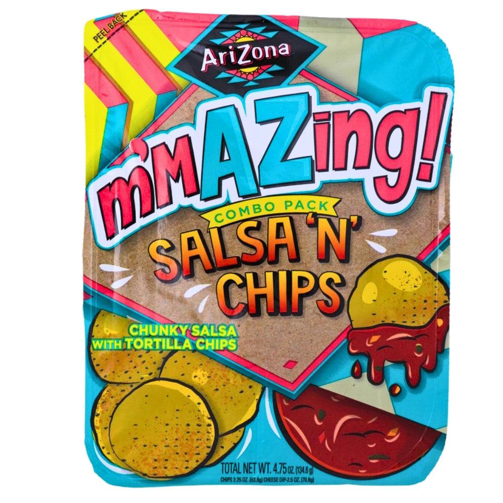 Arizona Combo Tray Salsa 'n' Chips - 4.75oz -Chips and Salsa - Nacho Chips - Exotic snacks -arizona iced tea