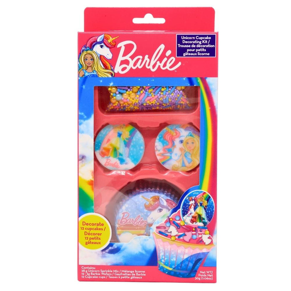 Barbie Cupcake Deco Kit - 30g -Barbie Cupcakes - Barbie Birthday Cake - Cupcake Decorating Kit
