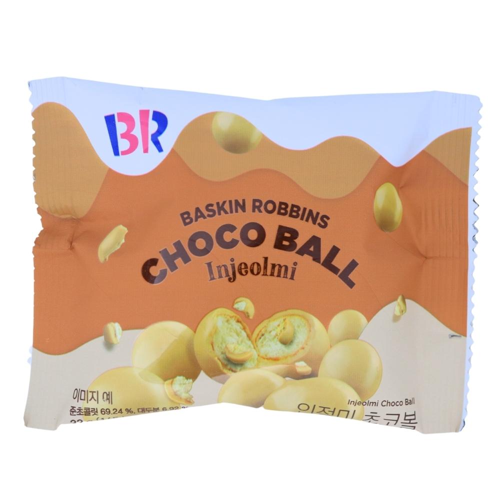 Baskin Robbin Injeolmi Choco Balls (Korea) - 32g -Baskin Robbins - Korean Candy - Chocolate Balls