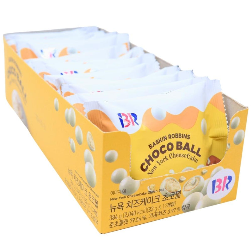 Baskin Robbin New York Cheese Cake Choco Balls (Korea) - 32g Nutrition Facts Ingredients -Baskin Robbins - Korean Candy - Chocolate Cheesecake 