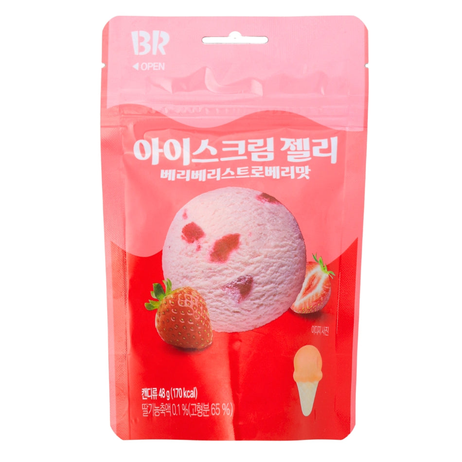 Baskin Robbin Very Berry Strawberry Jelly Candy (Korea) - 48g - Korean Candy