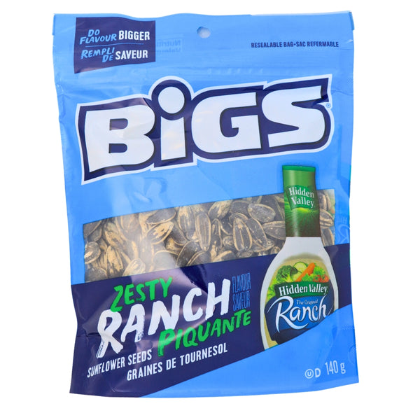 Bigs Zesty Ranch Sunflower Seeds-140 g | Candy Funhouse US