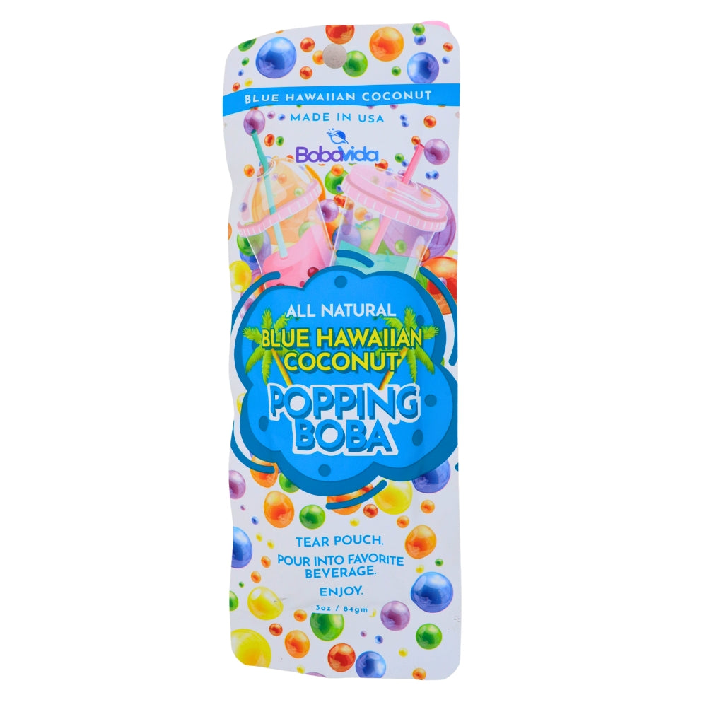 Boba Vida Blue Hawaiian Coconut - 3oz-Blue Hawaiian-Popping Boba-Coconut Candy