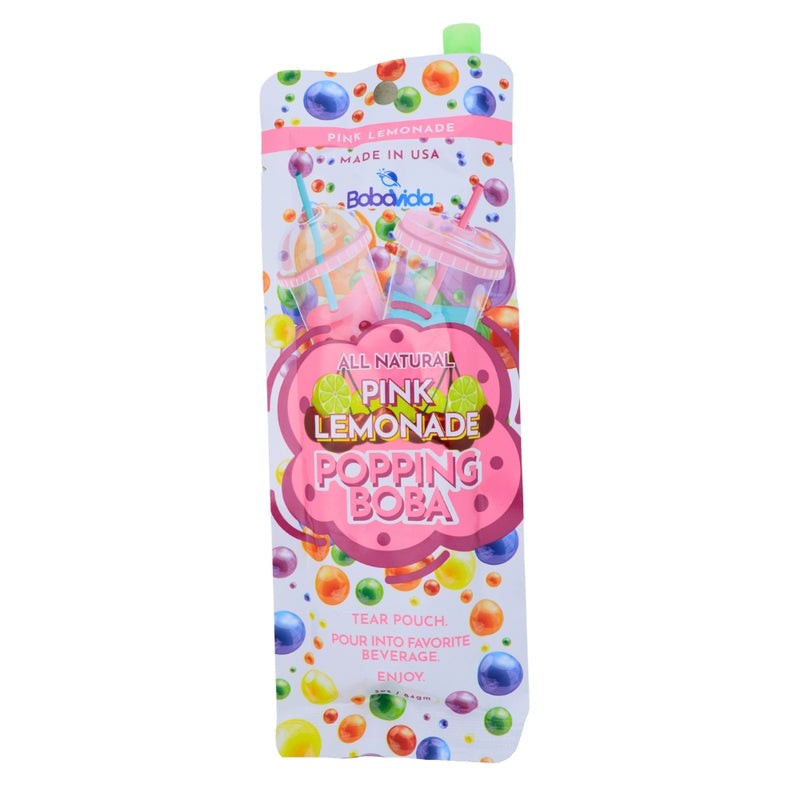 Boba Vida Pink Lemonade - 3oz-Popping Boba-Pink Lemonade