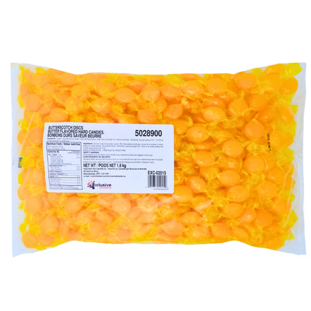 Butterscotch Discs Hard Candy - 1.8kg