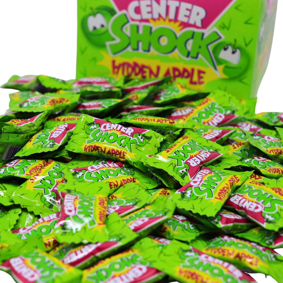 Center Shock Hidden Apple-Sour Candy Most-sour candy-Green apple 