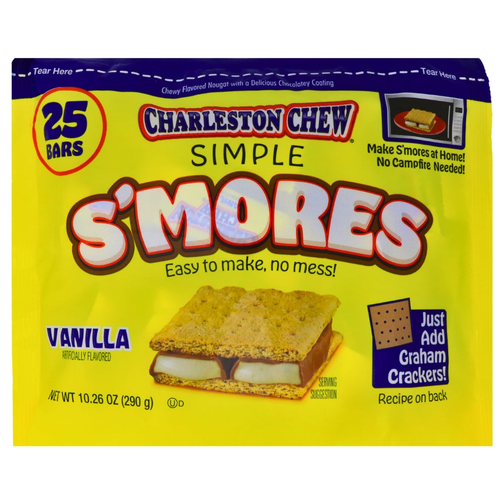 Charleston Chew Simple S'mores Vanilla - 290g-Charleston Chew-S'mores-S’mores cookies