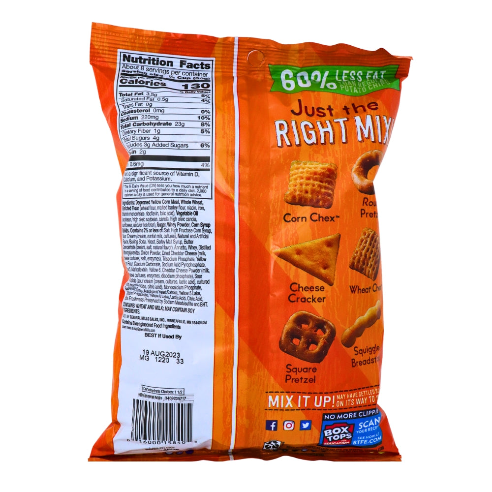 Chex Mix Savory Cheddar - 8.75oz Nutrition Facts Ingredients