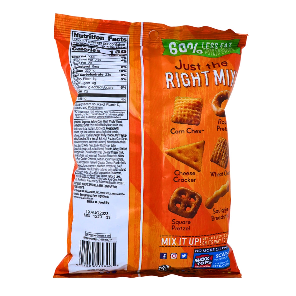 Chex Mix Savory Cheddar - 8.75oz Nutrition Facts Ingredients-Chex Mix-Chex Mix flavors-Cheddar chips
