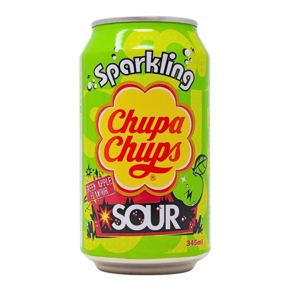 Chupa Chups Sparkling Sour Green Apple - 345mL-Chupa Chups-Lollipops-Sour Candy