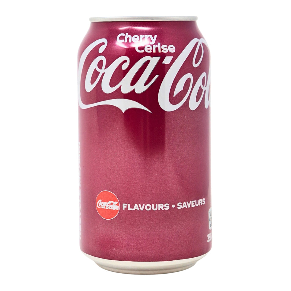 Coca-Cola Cherry - 355mL -Cherry cola-Soda pop-Old fashioned candy
