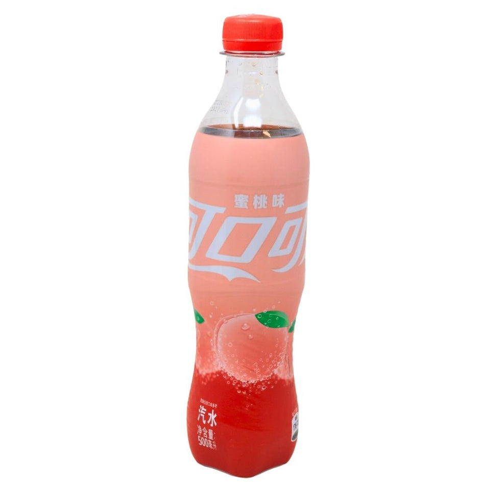 Coca Cola Peach CN (China) - 500mL - Soda - Chinese Candy - Peach Soda