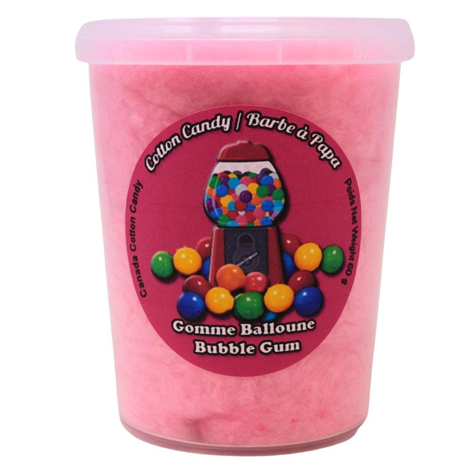 Cotton Candy Bubble Gum  - 60g - pink candy