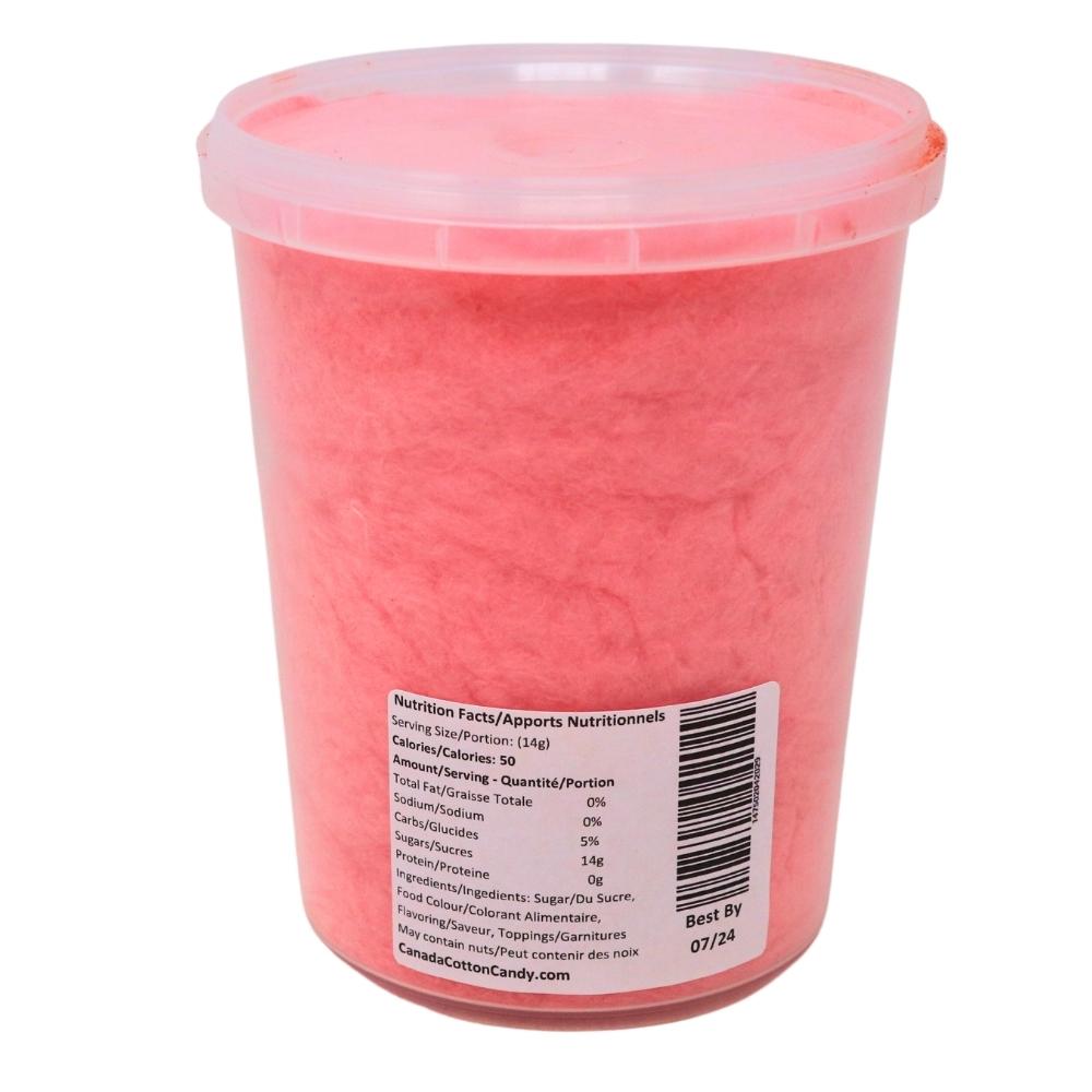 Cotton Candy Cherry Cola  - 60g Nutrition Facts Ingredients -Cherry Cola - Old Fashioned Candy 