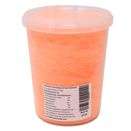 Cotton Candy Orange Creamsicle  - 60g Nutrition Facts Ingredients -Cotton Candy Ice Cream 