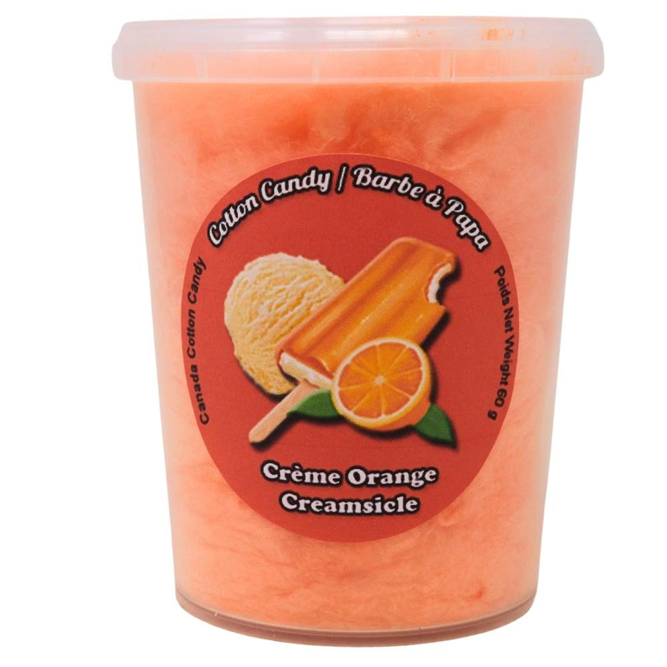 Cotton Candy Orange Creamsicle  - 60g -Cotton Candy Ice Cream 