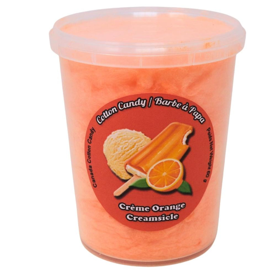 Cotton Candy Orange Creamsicle  - 60g -Cotton Candy Ice Cream 