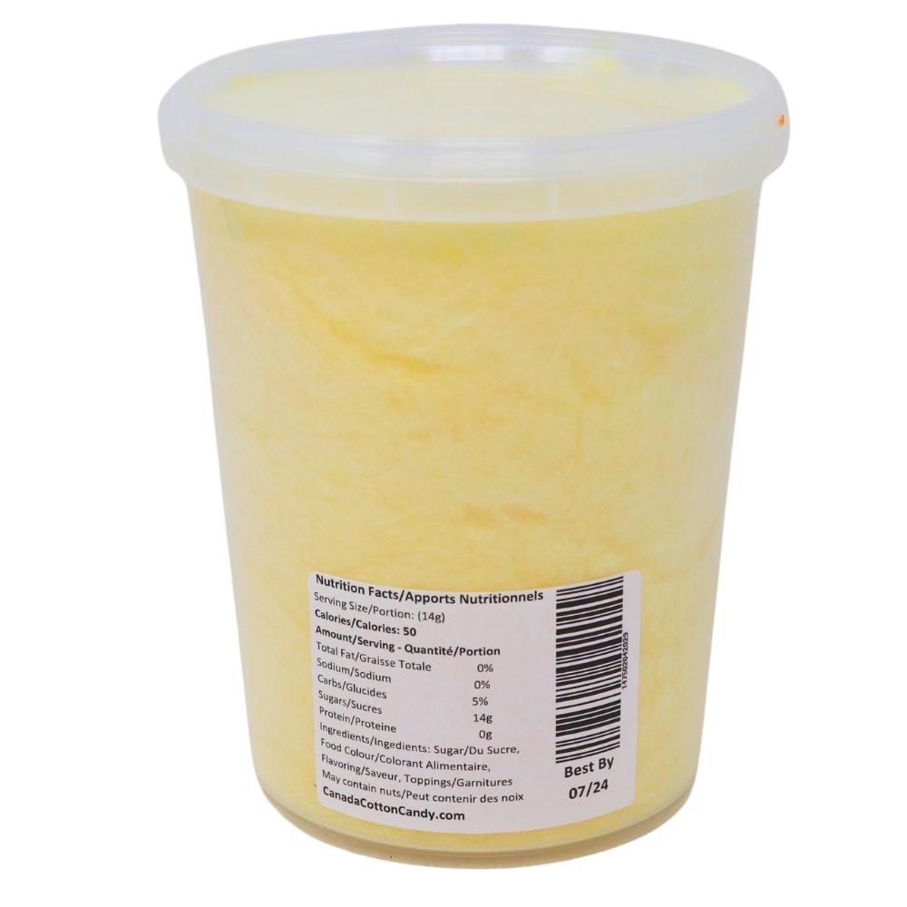 Cotton Candy Pina Colada  - 60g Nutrition Facts Ingredients-Cotton Candy - Coconut candy - Tropical Smoothie - Pina Colada - Pineapple Candy