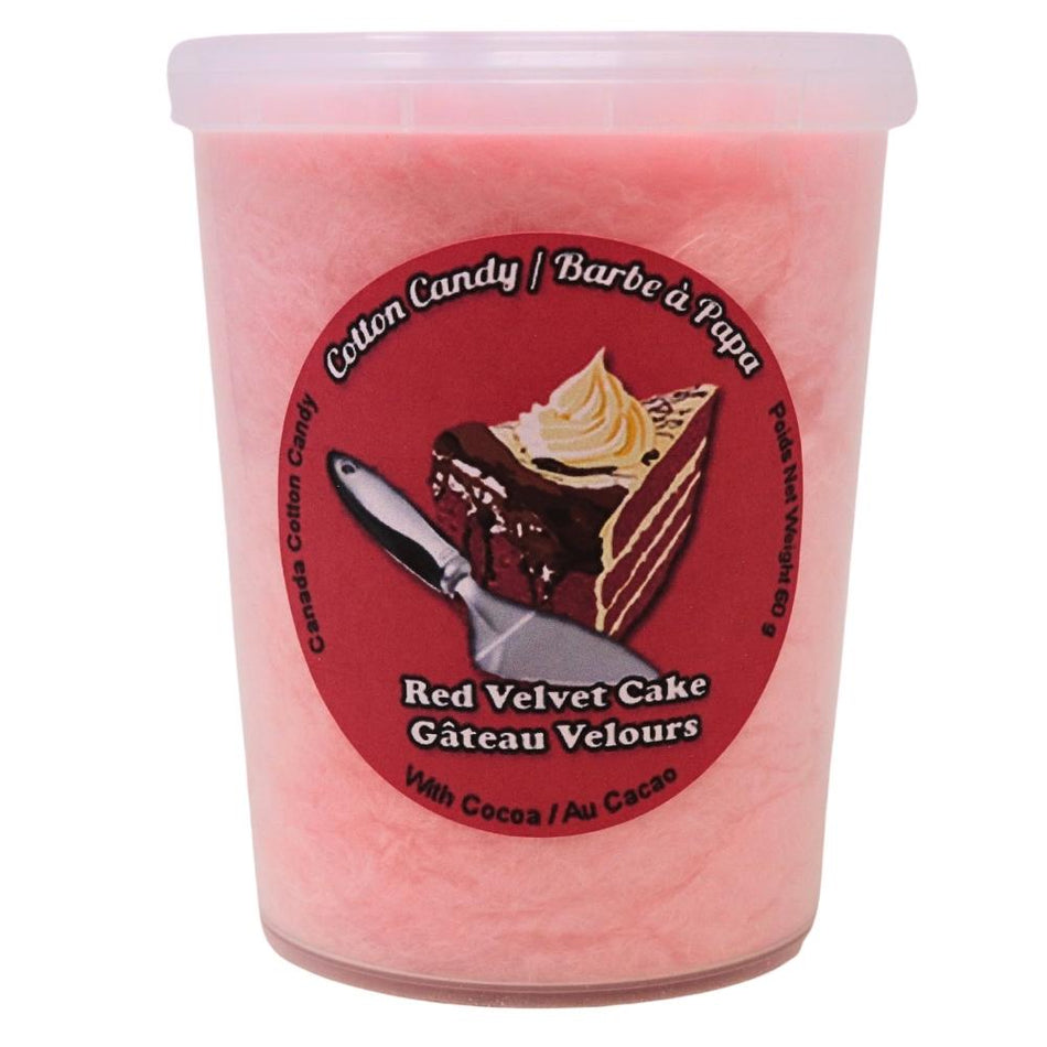 Cotton Candy Red Velvet Cake  - 60g - Cotton Candy Cake