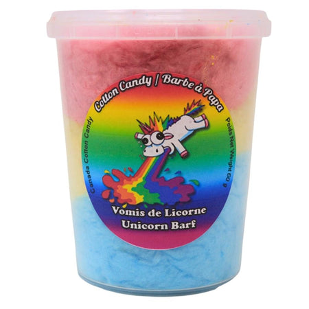 Cotton Candy Rainbow Unicorn Barf  - 60g -Rainbow Candy - Old Fashioned Candy