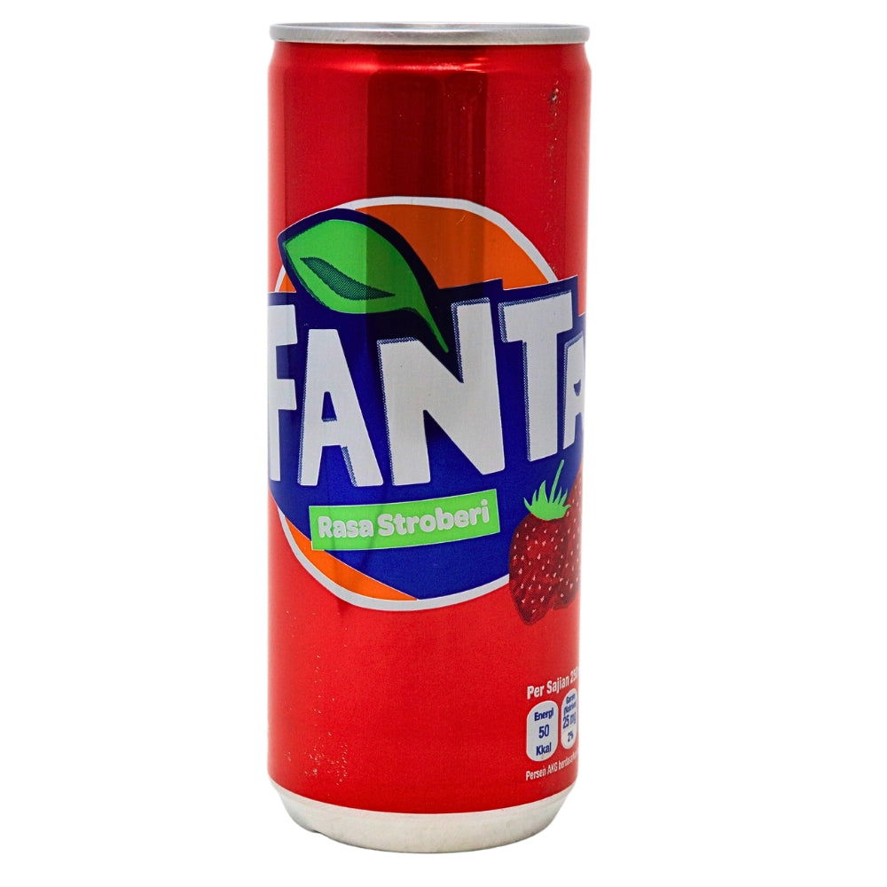 Fanta Strawberry (Indonesia) - 250mL -Fanta - Indonesian Candy - Strawberry Candy