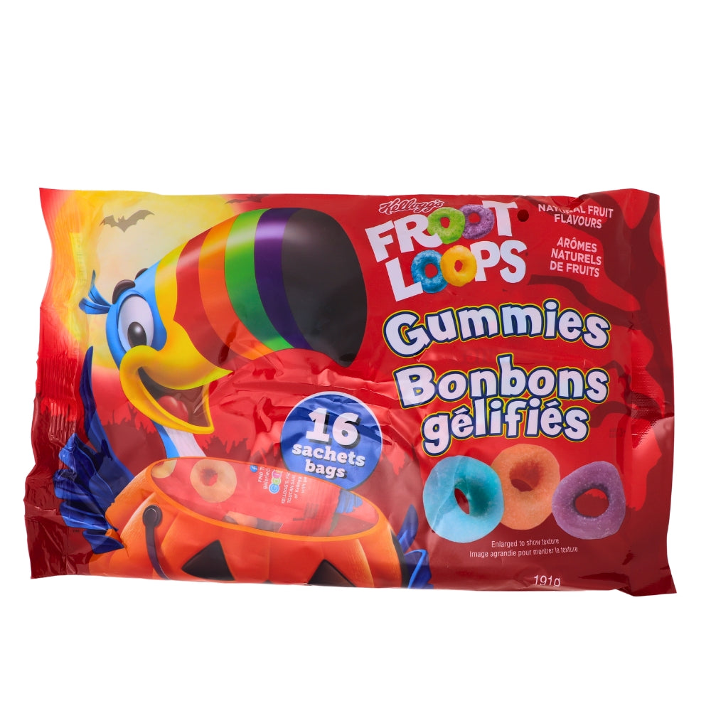 Froot Loops Gummies: Gummy candy inspired by the fruity breakfast cereal.