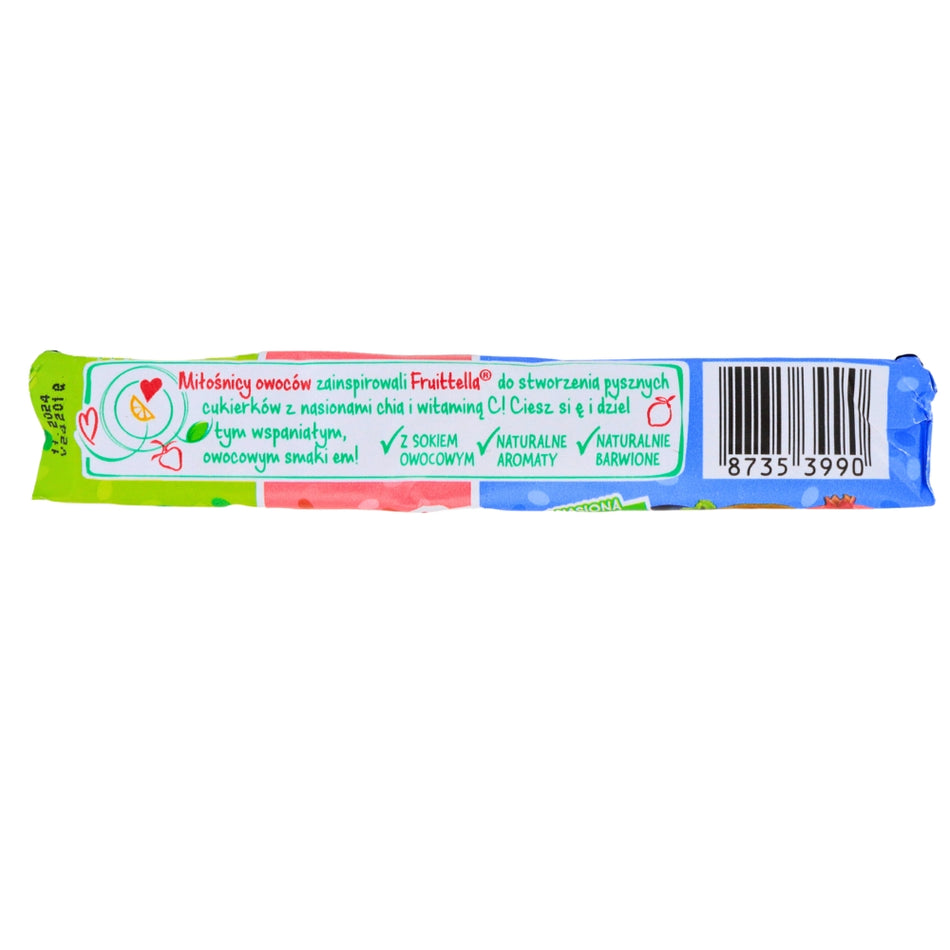 Fruit-Tella Super Mix with Chia Seeds - 41g Nutrition Facts Ingredients -Italian Candy - Best Snacks