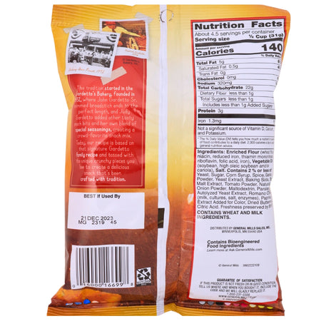 Gardettos Pizzeria - 5oz Nutrition Facts Ingredients - Gardettos - American Snacks - Pizza Chips