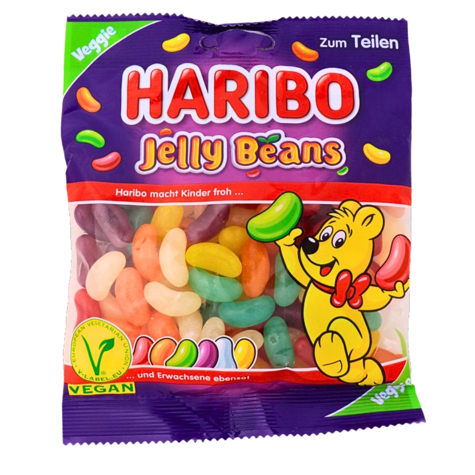 Haribo Jelly Beans - 175g, Haribo Jelly Beans, fruity flavors, burst of flavor, chewy candy, candy funhouse