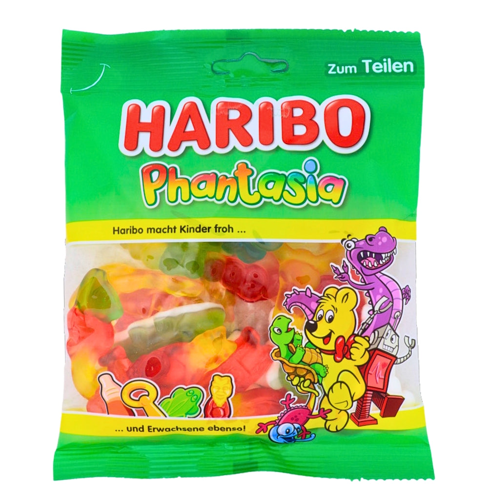 Haribo Phantasia - 200g, Haribo Phantasia, Fruit Flavored Candy, Gummy Adventure, Whimsical Shapes, Fruity Flavor Explosion, haribo, haribo gummy, haribo gummies, german candy, german gummies, gummy candy, gummies