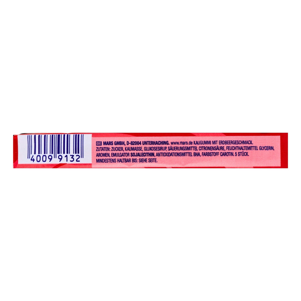 Hubba Bubba Strawberry Bubble Gum - 35g Nutrition Facts Ingredients