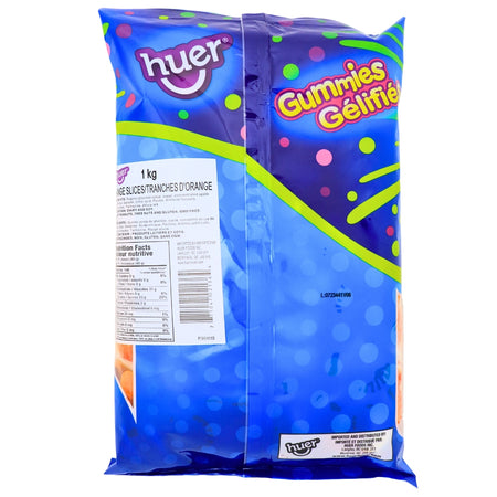 Huer Orange Slices - 1kg Nutrition Facts Ingredients