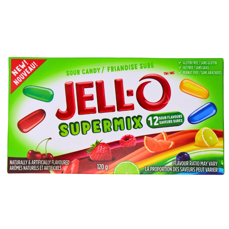 Jell-O Sour Mix - 120g -Sour Candy - Jelly Beans 