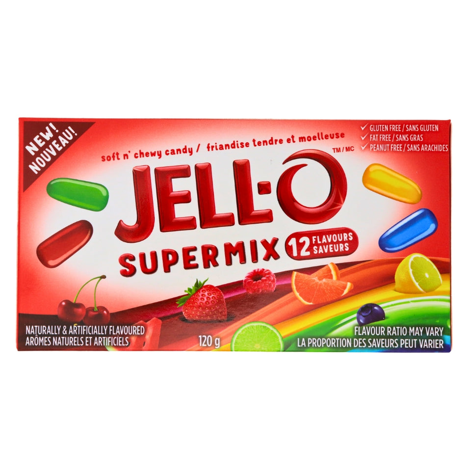 Jell-O Super Mix - 120g -Jelly Beans - Black Cherry 
