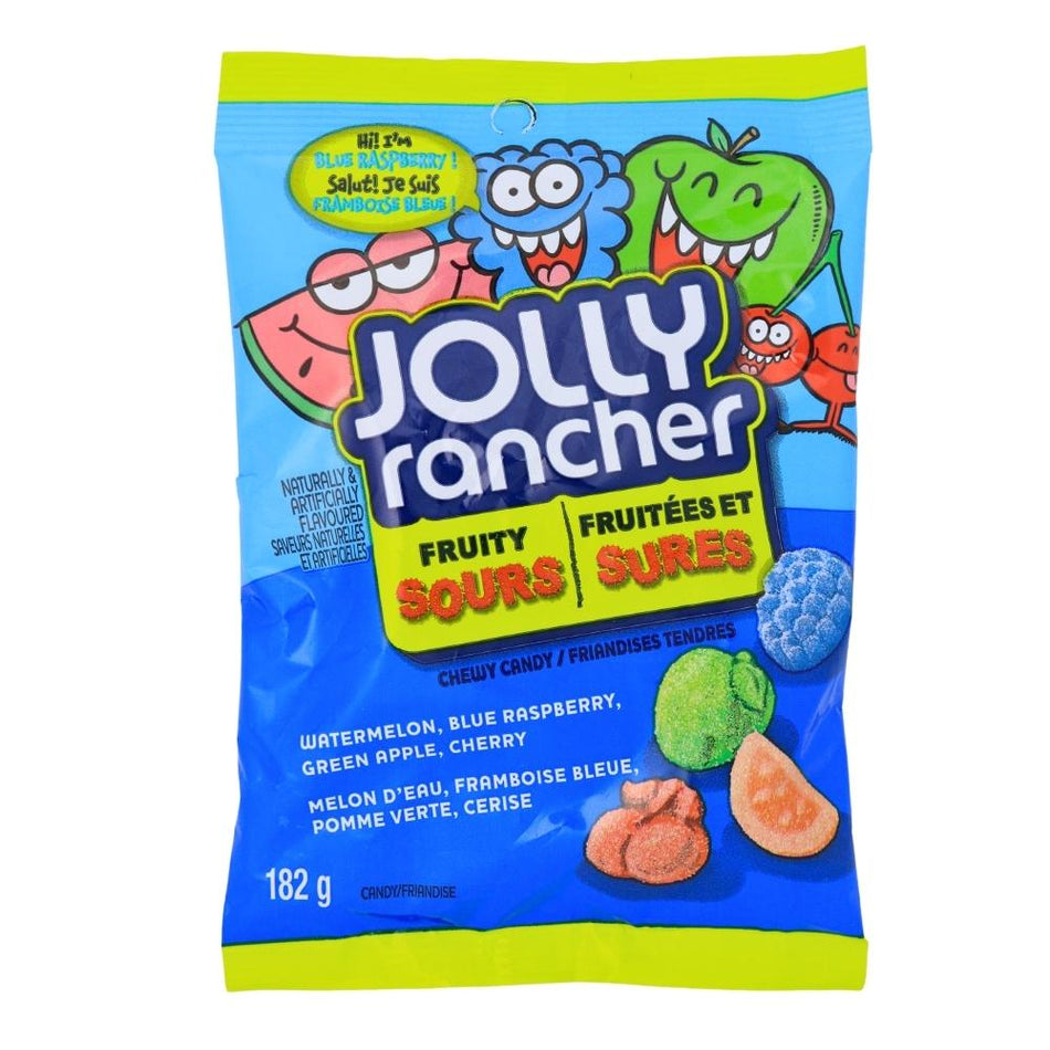 Jolly Rancher Fruity Sours-182g, Jolly Rancher Fruity Sours, tangy delights, sour cherry, jolly rancher, jolly rancher candy, jolly rancher sour candy, jolly rancher sour