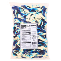 Kervan Blue Sharks Gummy Candy-5lbs-Bulk Candy-Gummy Candy-Gummies-Gummy Sharks-Blue Raspberry
