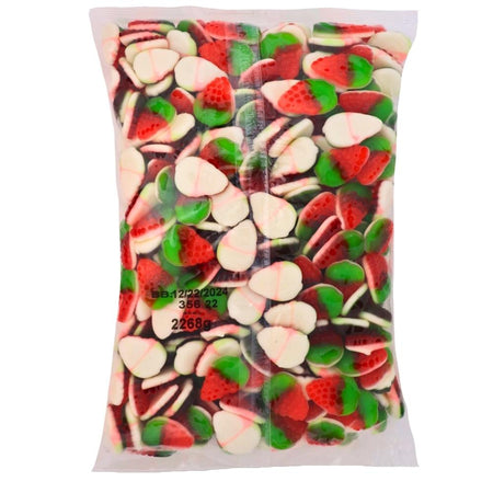 Kervan Foam Bottom Strawberry Gummy Candy-5lbs-Bulk Candy-Gummy Candy-Gummies-Strawberry Candy-Fruit Candy